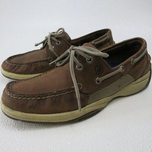 Sperry Top-Sider 0276308 Nubuck Leather Boat Shoes Mens Casual Footwear Sz 9.5 M